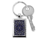 Kaleidoscope Geometric Pattern Key Chain (Rectangle) Front