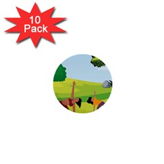 Large 1  Mini Buttons (10 Pack)  by SymmekaDesign