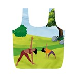 Large Full Print Recycle Bag (M) Back