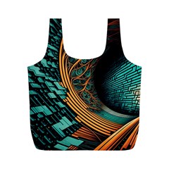Big Data Abstract Abstract Background Backgrounds Full Print Recycle Bag (m) by Pakemis