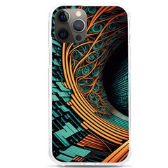 Big Data Abstract Abstract Background Backgrounds Iphone 12 Pro Max Tpu Uv Print Case by Pakemis