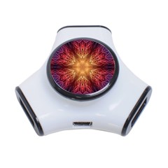 Fractal Abstract Artistic 3-port Usb Hub by Ravend