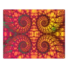 Abstract Art Pattern Fractal Design Premium Plush Fleece Blanket (large) by Ravend