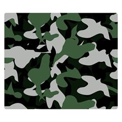 Camouflage Camo Army Soldier Pattern Military One Side Premium Plush Fleece Blanket (small) by Jancukart