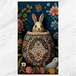 Easter Bunny Rabbit Flowers Easter Happy Easter Canvas 40  x 72  39.28 x69.23  Canvas - 1