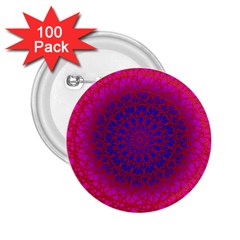 Geometric Pattern Line Art Kaleidoscope Symmetry 2 25  Buttons (100 Pack)  by Jancukart