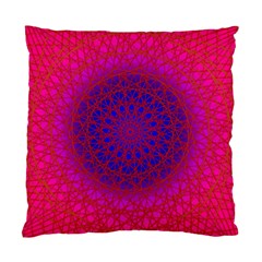 Geometric Pattern Line Art Kaleidoscope Symmetry Standard Cushion Case (two Sides) by Jancukart
