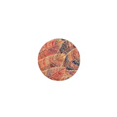 Leaves Pattern Abstract Circles Dots Ornament 1  Mini Buttons by Jancukart