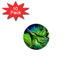 Fractal Art Pattern Abstract Fantasy Digital 1  Mini Buttons (10 Pack)  by Jancukart