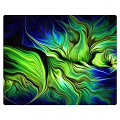 Fractal Art Pattern Abstract Fantasy Digital One Side Premium Plush Fleece Blanket (medium) by Jancukart