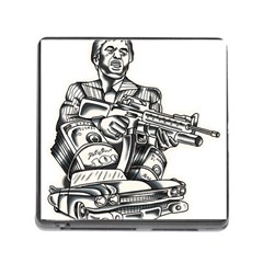 Scarface Movie Traditional Tattoo Memory Card Reader (square 5 Slot) by tradlinestyle
