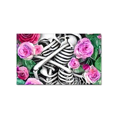 Floral Skeletons Sticker (rectangular) by GardenOfOphir