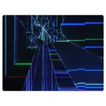 Screen Glitch Broken  Crack  Fracture  Glass Pattern One Side Premium Plush Fleece Blanket (Extra Small) 40 x30  Blanket Front
