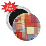 Art Abstract Rectangle Square 2.25  Magnets (100 pack)  Front