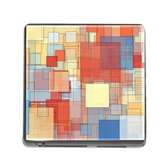 Art Abstract Rectangle Square Memory Card Reader (square 5 Slot) by Ravend