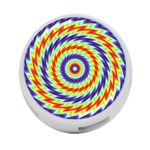 Mandala Kaleidoscope Background 4-Port USB Hub (One Side) Front