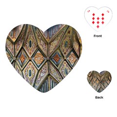 Church Ceiling Mural Architecture Playing Cards Single Design (heart) by Ravend