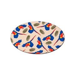Bird Animals Parrot Pattern Sticker Oval (100 Pack) by Ravend