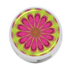 Floral Art Design Pattern 4-port Usb Hub (one Side) by Ravend
