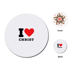 I Love Christ Playing Cards Single Design (round) by ilovewhateva