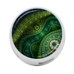 Abstract Pattern Design Art Fabric Decoration 4-Port USB Hub (Two Sides) Back