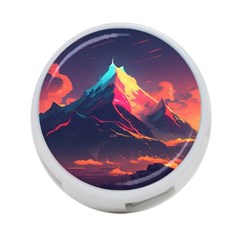 Mountain Sky Color Colorful Night 4-port Usb Hub (one Side) by Ravend