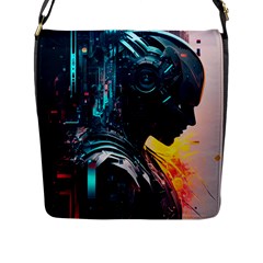 Who Sample Robot Prettyblood Flap Closure Messenger Bag (l) by Ravend