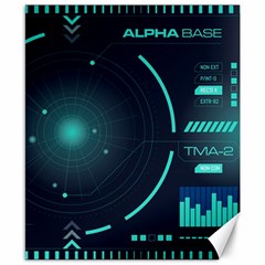 Sci Fi Computer Screen Canvas 8  X 10  by Uceng