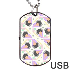Pattern Pastel Drawing Art Dog Tag Usb Flash (one Side) by Uceng