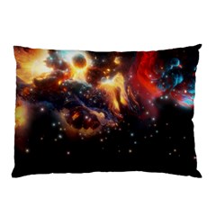 Nebula Galaxy Stars Astronomy Pillow Case (two Sides) by Uceng