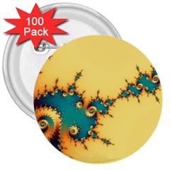 Fractal Art Fractals Digital Art 3  Buttons (100 Pack)  by Uceng