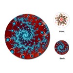 Fractal Pattern Background Playing Cards Single Design (Round) Front