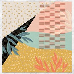 Leaves Pattern Design Colorful Canvas 16  X 16  by Uceng