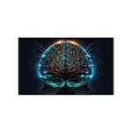 Brain Mind Technology Circuit Board Layout Patterns Sticker Rectangular (10 pack) Front