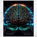Brain Mind Technology Circuit Board Layout Patterns Canvas 8  x 10  8.15 x9.66  Canvas - 1