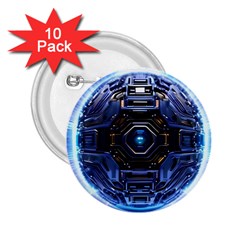 Ai Generated Digital Technology Computer Internet 2 25  Buttons (10 Pack)  by Ravend
