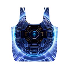 Ai Generated Digital Technology Computer Internet Full Print Recycle Bag (m) by Ravend