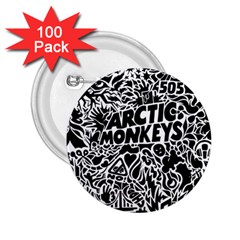 Arctic Monkeys Digital Wallpaper Pattern No People Creativity 2 25  Buttons (100 Pack)  by Sudhe