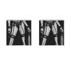 Bdsm Erotic Concept Graphic Poster Cufflinks (square) by dflcprintsclothing