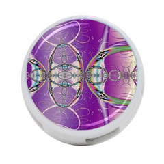Abstract Colorful Art Pattern Design Fractal 4-port Usb Hub (one Side) by Ravend