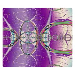 Abstract Colorful Art Pattern Design Fractal One Side Premium Plush Fleece Blanket (small) by Ravend