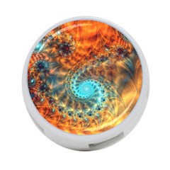 Fractal Math Abstract Mysterious Mystery Vortex 4-port Usb Hub (one Side) by Ravend