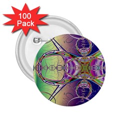 Fractal Abstract Digital Art Art Colorful 2 25  Buttons (100 Pack)  by Ravend