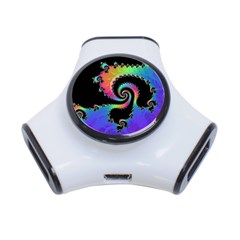 Fractal Spiral Vortex Swirl Whirlpool Math 3-port Usb Hub by Ravend