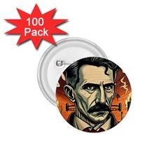 Ai Generated Nikola Tesla Tesla Nikolas Electricity 1 75  Buttons (100 Pack)  by danenraven