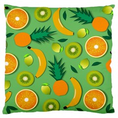 Fruit Tropical Pattern Design Art Pattern Standard Premium Plush Fleece Cushion Case (one Side) by Ravend