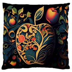 Ai Generated Apple Foliage Standard Premium Plush Fleece Cushion Case (one Side) by Ravend