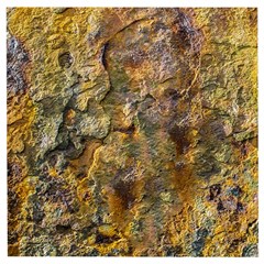 Rusty Orange Abstract Surface Wooden Puzzle Square by dflcprintsclothing