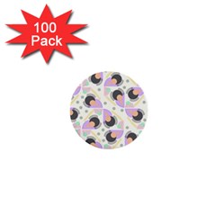 Pattern Pastel Drawing Art 1  Mini Buttons (100 Pack)  by Ravend