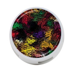 Abstract Painting Colorful 4-port Usb Hub (one Side) by Ravend